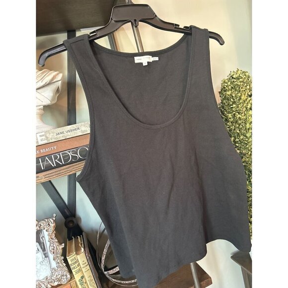Good American Micro Rib Tank Top Black001 Womens Size 6 3XL - Picture 6 of 8